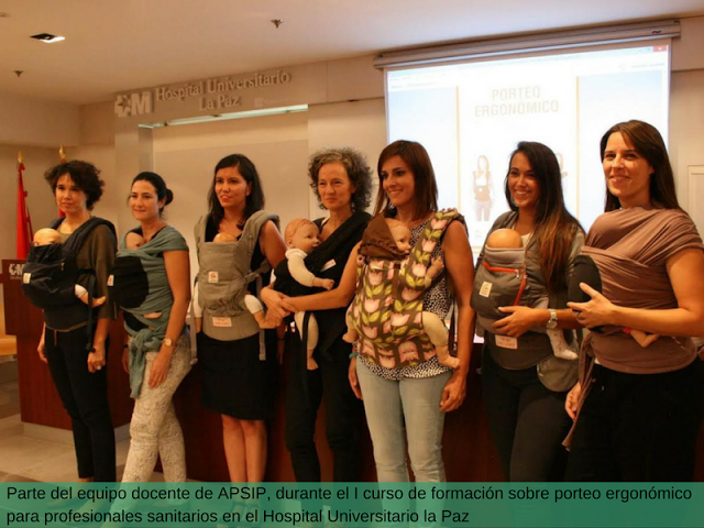 Equipo docente del I curso de formación de porteo para profesinales sanitarios. Hospital La Paz.